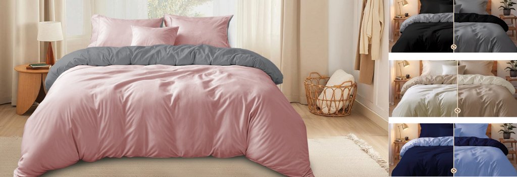 Microfiber Reversible Duvet Cover