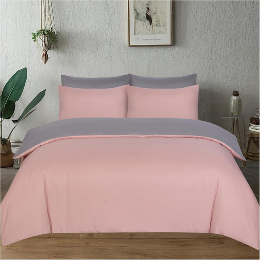 Shop Reversible Duvet Covers - Soft & Stylish, Available in All Sizes | Beige, Pink, Navy