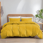Plain Duvet Cover Set - Ochre