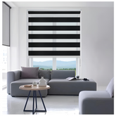Black Day and night zebra roller blinds