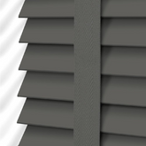 Dark Grey Faux Wood Tape PVC Venetian Blinds