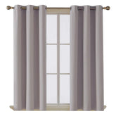 Thermal insulated blackout curtains ring top eyelet ready made