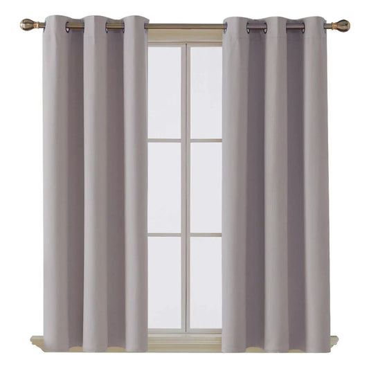 Thermal insulated blackout curtains ring top eyelet ready made