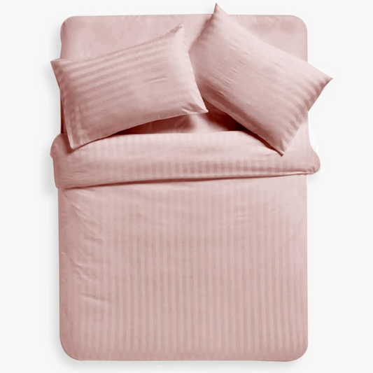 Satin Stripe Duvet Cover set | UK Bedding Collection