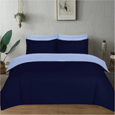 Reversible Duvet Covers - Blue & Light blue