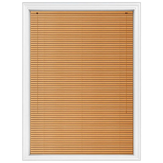 Wholesale Teak PVC Venetian Blinds 25mm Slats Wood Grain Effect Window Blind RoyalHomeFurnishing