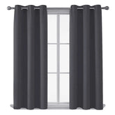 Thermal insulated blackout curtains ring top eyelet ready made