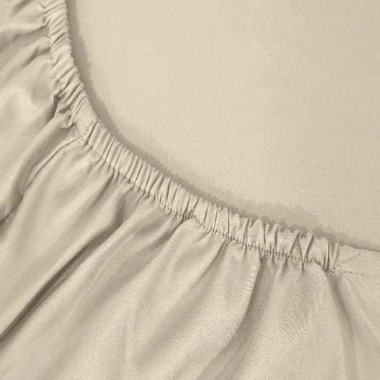 Egyptian Cotton Fitted Sheet Beige