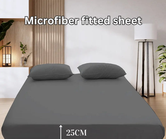 Microfiber fitted sheet