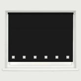 Wholesale Daylight Blinds Square Eyelet Roller Blind - Black RoyalHomeFurnishing