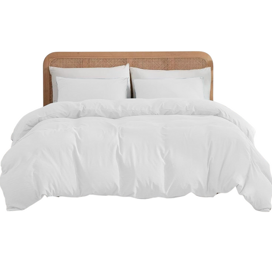 White Plain Duvet Cover Bedding set