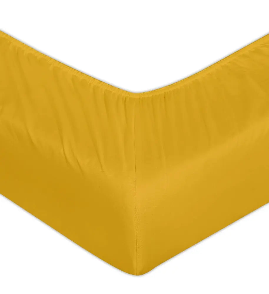 extra deep fitted sheet ochre