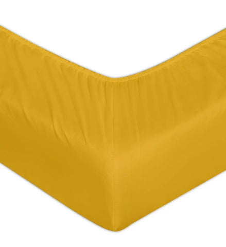 extra deep fitted sheet ochre