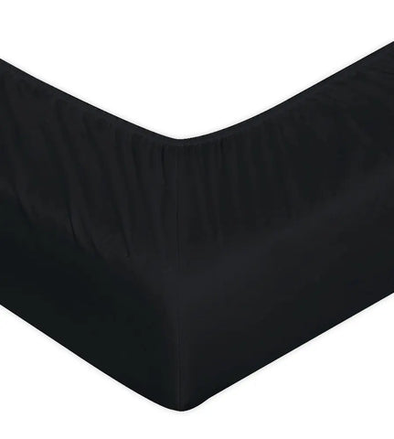 microfiber 30cm fitted sheet black