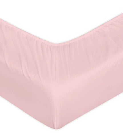 microfiber 25cm deep fitted sheet pink