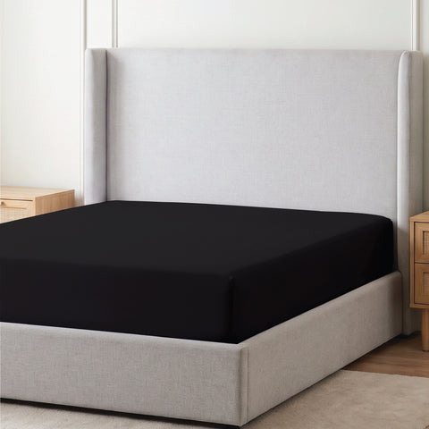 Black Microfiber fitted sheets