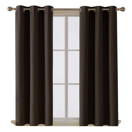 Thermal thick Blackout eyelet Curtains 