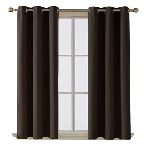 Thermal thick Blackout eyelet Curtains 