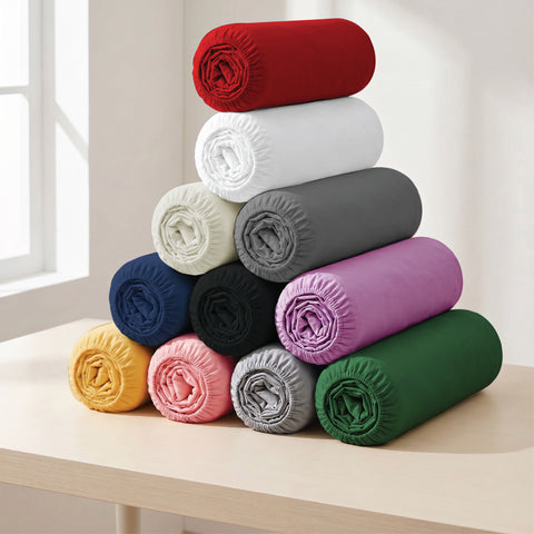 Black Microfiber fitted sheets