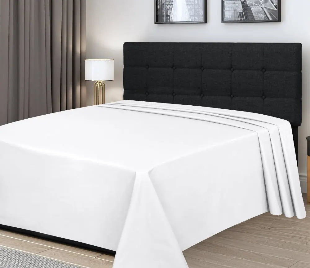 Egyptian cotton flat sheet white