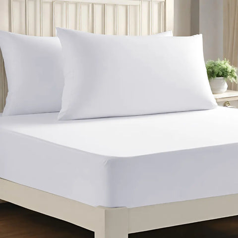 microfiber fitted sheet 40cm white