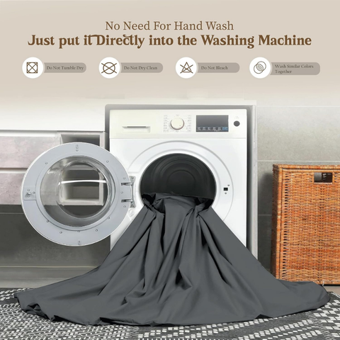 Charcoal  Brushed Microfiber fitted sheets 30 cm Deep 100% Polyester