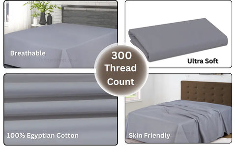 egyptian cotton flat sheets 300 thread count