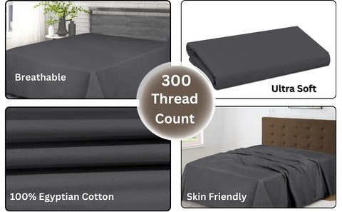 egyptian cotton flat sheets 300 thread count