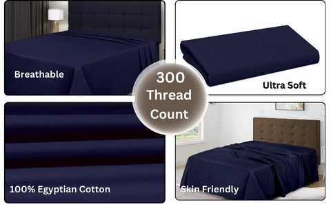 egyptian cotton flat sheets 300 thread count