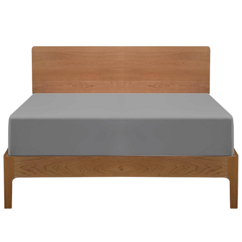 Light Grey Brushed Microfiber fitted sheets 30 cm Deep 100% Polyester
