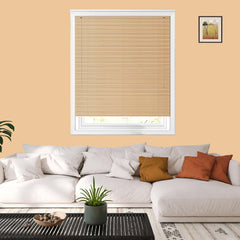 Natural PVC Venetian Blinds 25mm Slats Wood Grain Effect Window Blind RoyalHomeFurnishing