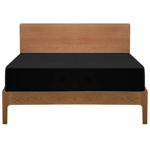Black Brushed  Microfiber fitted sheets 30 cm Deep 100% Polyester