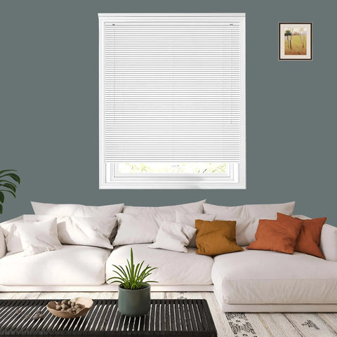 wholesale White Embossed PVC Venetian Blinds 25mm Slats Window Blind RoyalHomeFurnishing