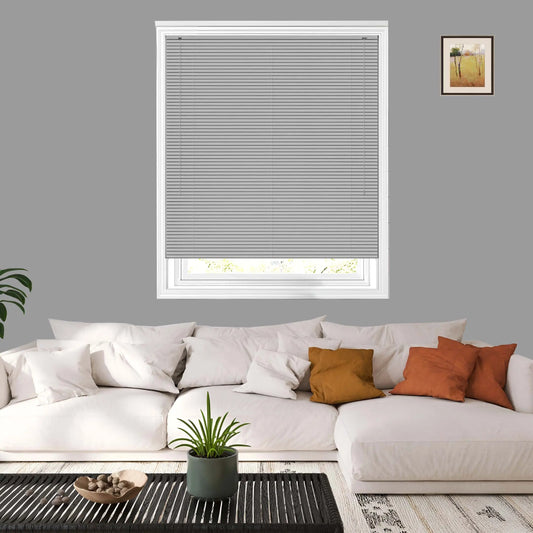 Wholesale Grey PVC Venetian Blinds 25mm Slats Window Blind RoyalHomeFurnishing