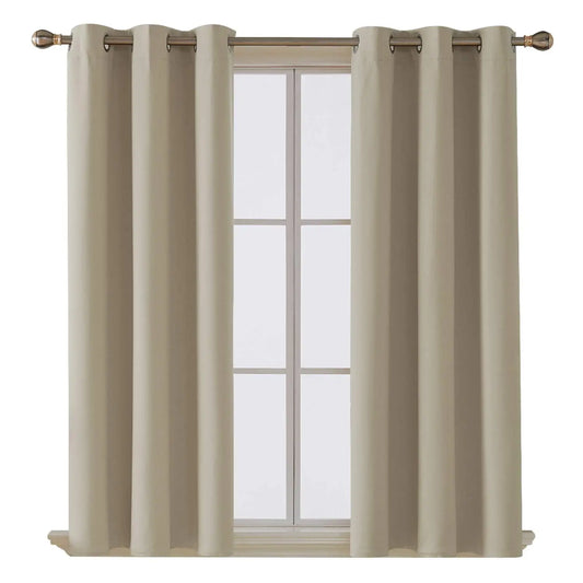 Thermal thick Blackout eyelet Curtains 