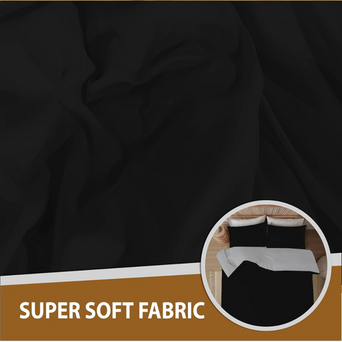 Duvet covers - Grey and Black Reversible bedding set