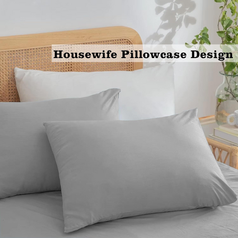 MIcrofiber Plain Duvet Covers - Silver Grey