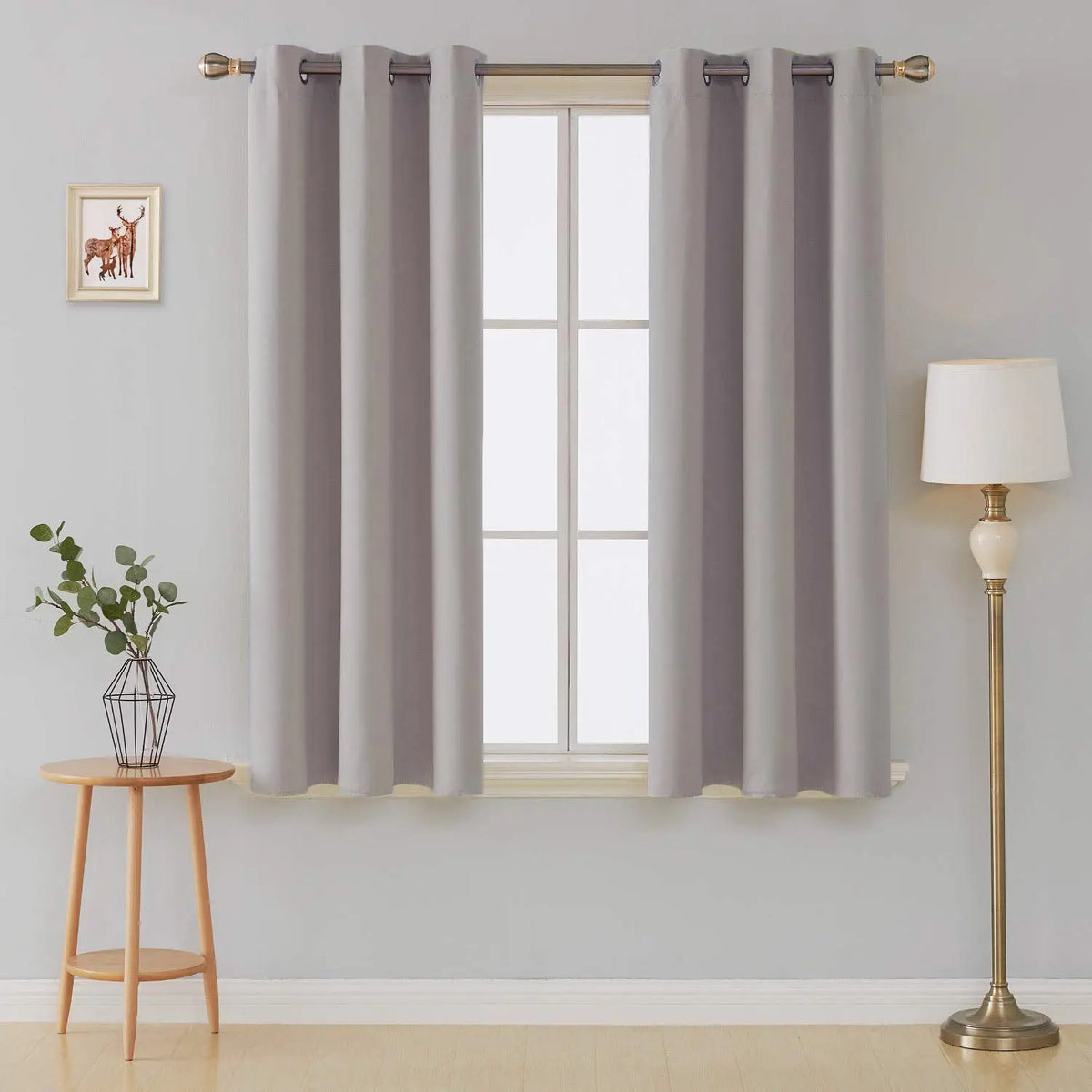 Wholesale Thermal Insulated Blackout Curtains Ring Top Eyelet - Silver Grey RoyalHomeFurnishing