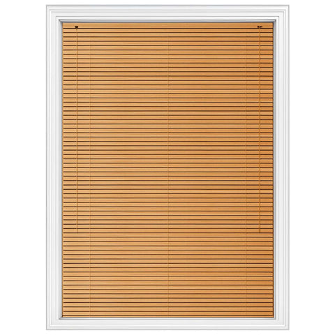 Teak PVC Venetian Blinds 25mm Slats Wood Grain Effect Window Blind RoyalHomeFurnishing