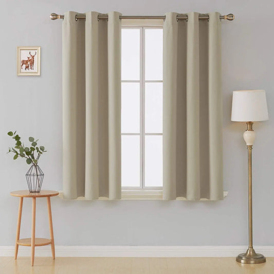 Thermal thick Blackout eyelet Curtains 