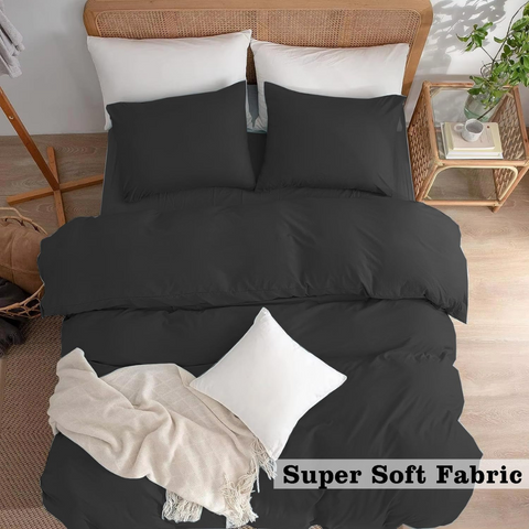 Plain Black Duvet cover Bedding set