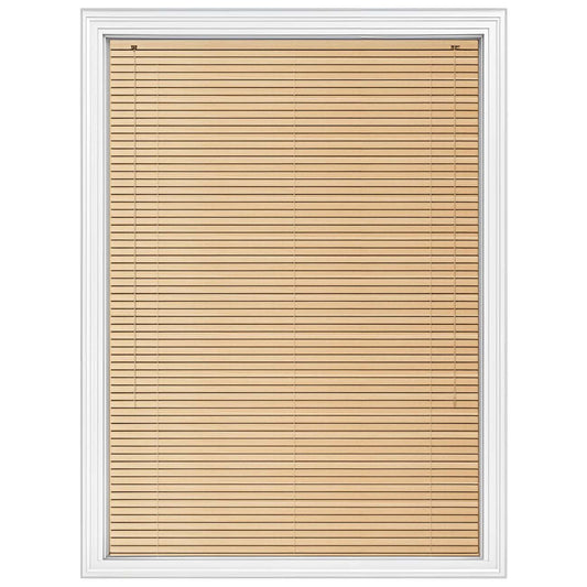 Natural PVC Venetian Blinds 25mm Slats Wood Grain Effect Window Blind RoyalHomeFurnishing