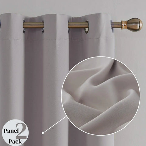 Thermal insulated blackout curtains ring top eyelet ready made