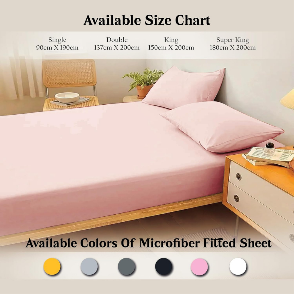 pink fitted sheet