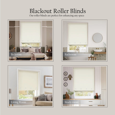 Square Eyelet Light Filtering roller blinds – Natural