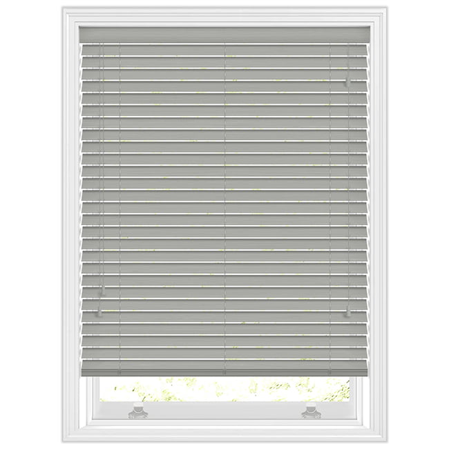 Faux Wood Blind 50MM Slats Grey Window Venetian Blinds RoyalHomeFurnishing