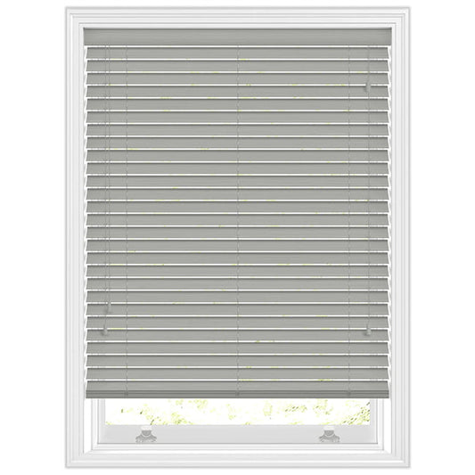 Faux Wood Blind 50MM Slats Grey Window Venetian Blinds RoyalHomeFurnishing