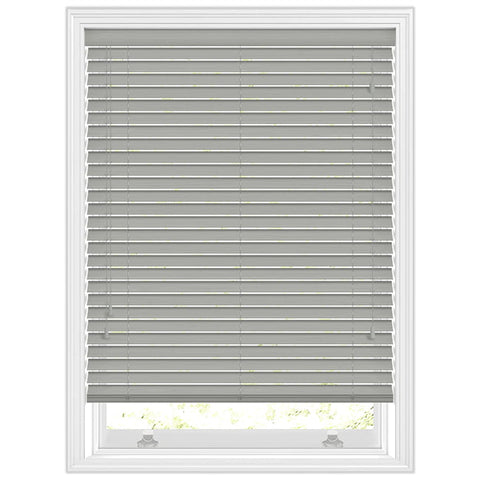 Faux Wood Blind 50MM Slats Grey Window Venetian Blinds RoyalHomeFurnishing