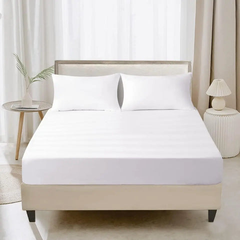 extra deep fitted sheet white