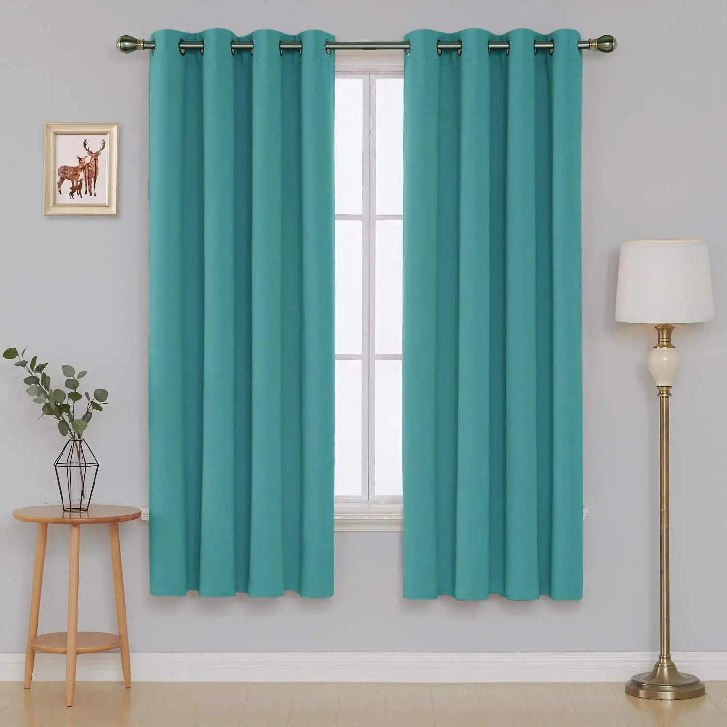 Thermal thick Blackout eyelet Curtains 